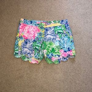 Lilly Pulitzer Buttercup Scalloped Shorts